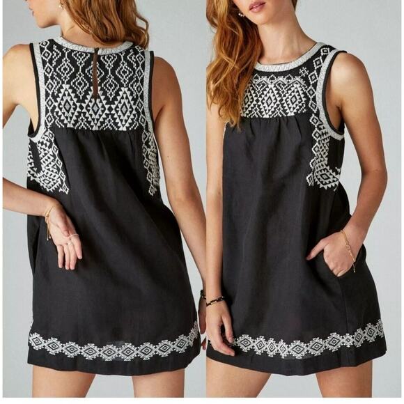 Lucky Brand Dresses & Skirts - NWT Lucky Brand Women's Embroidered Sleeveless Dress Sz S